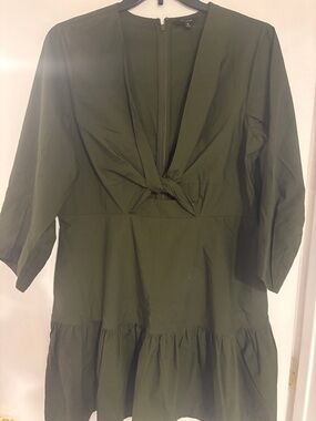 Banana Republic Factory Olive Green Mini Dress
